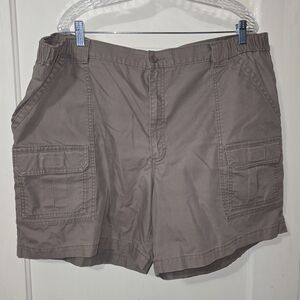Savane Men's Dark Tan Cargo Utility 7"  Shorts Size 44